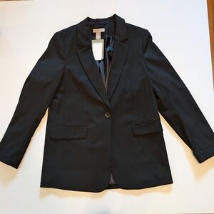 H&M - BLAZER - BLACK - SMALL - NWT